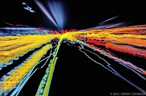Lightscape, Lightwaves, light painting, ©GRANT JOHNSON