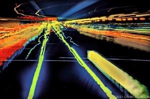 Lightscape, Lightwaves, light painting, ©GRANT JOHNSON