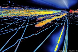 Lightscape, Lightwaves, light painting, ©GRANT JOHNSON