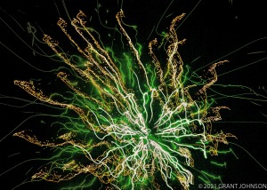 Lightscape, Lightwaves, light painting, ©GRANT JOHNSON