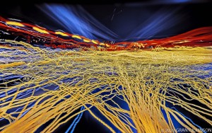 Lightscape, Lightwaves, light painting, ©GRANT JOHNSON