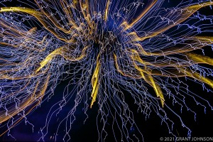 Lightscape, Lightwaves, light painting, ©GRANT JOHNSON