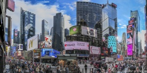 New York, New York City, Times Square, congestion, crowd, traffic, New Years Day 2018, ©GRANT JOHNSON